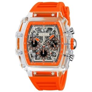 Activa Fury

X Invicta Men's Watch w/

Skeleton Dial - 44.3mm,

Orange